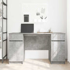 Scrivania Grigio cemento 140 x 49 x 76 cm Legno multistrato