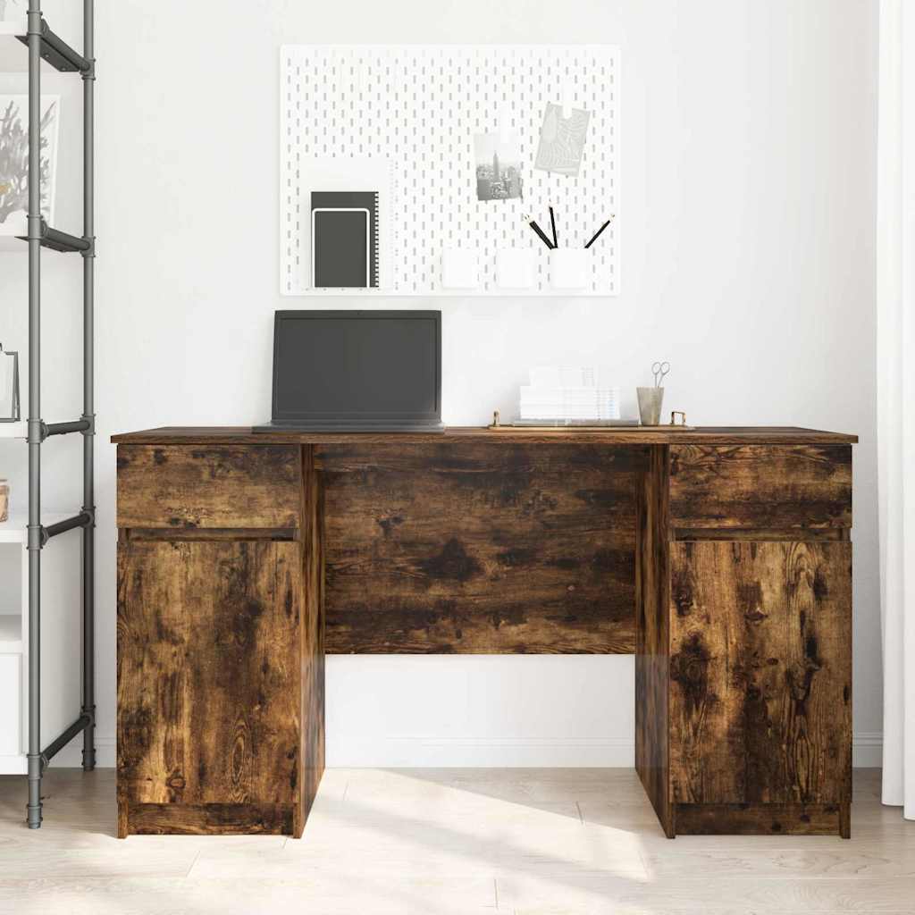 Scrivania Rovere fumo 140 x 49 x 76 cm Legno multistrato
