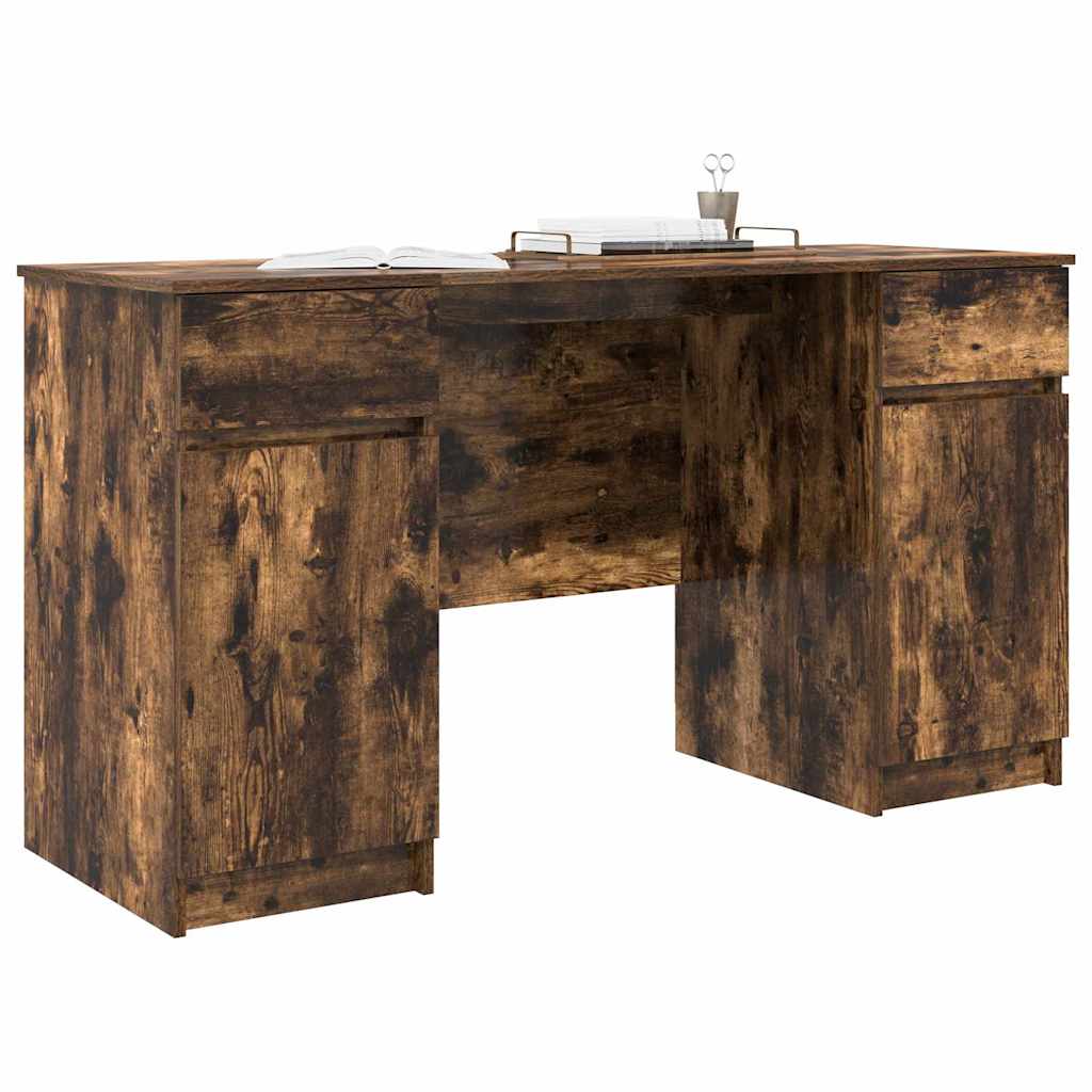 Scrivania Rovere fumo 140 x 49 x 76 cm Legno multistrato