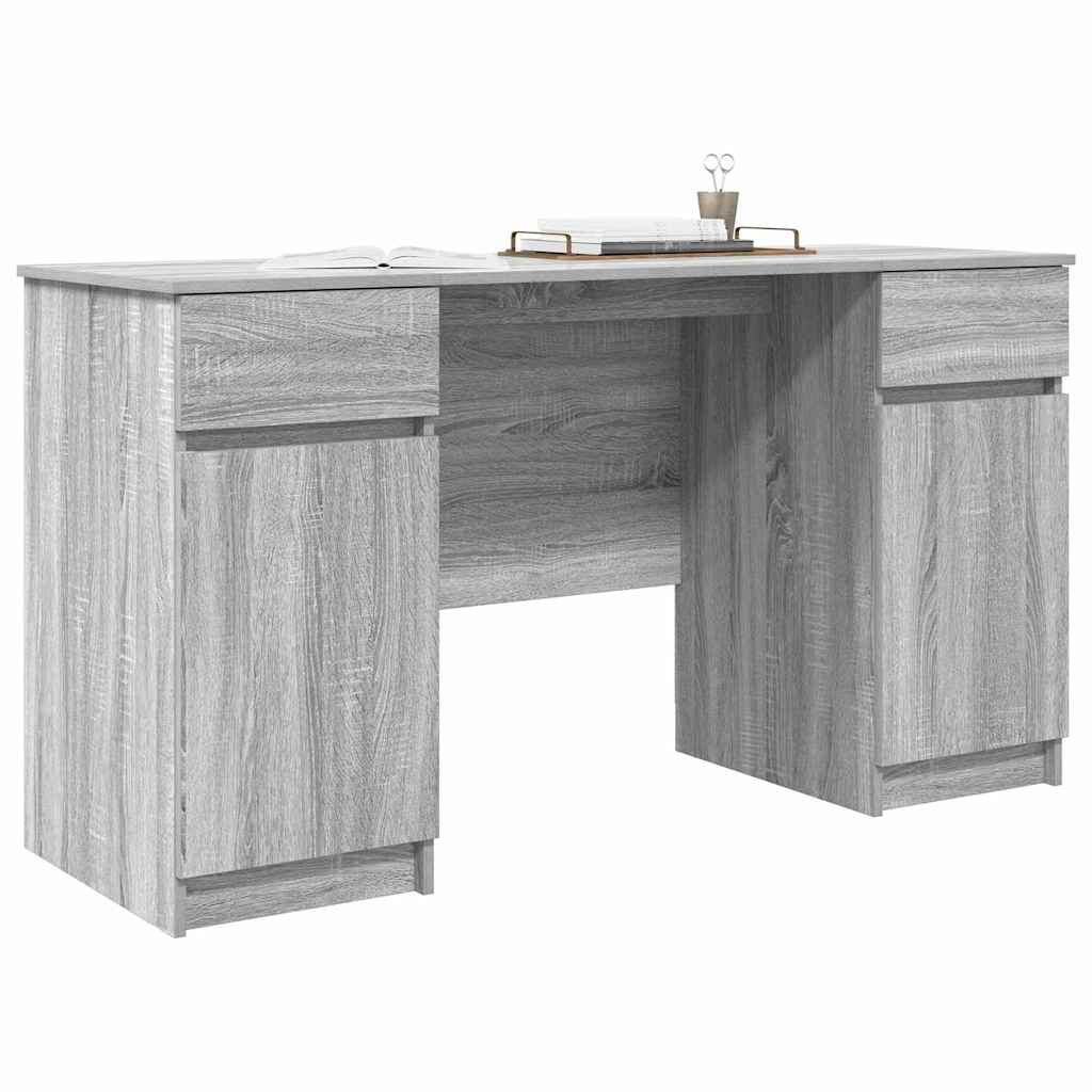 Scrivania Grigio sonoma 140 x 49 x 76 cm Legno multistrato