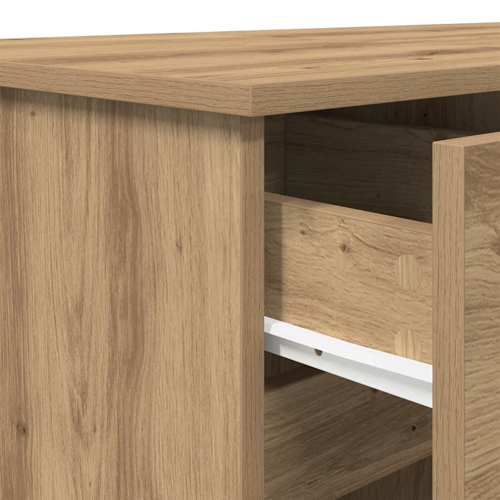 Scrivania rovere artigianale 140 x 49 x 76 cm Legno multistrato