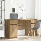 Scrivania rovere artigianale 140 x 49 x 76 cm Legno multistrato