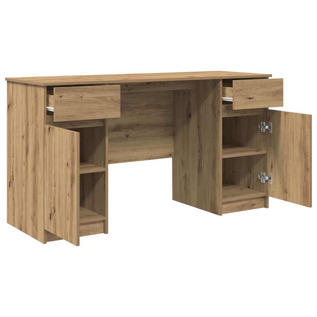 Scrivania rovere artigianale 140 x 49 x 76 cm Legno multistrato