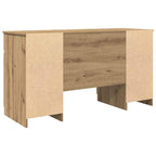 Scrivania rovere artigianale 140 x 49 x 76 cm Legno multistrato