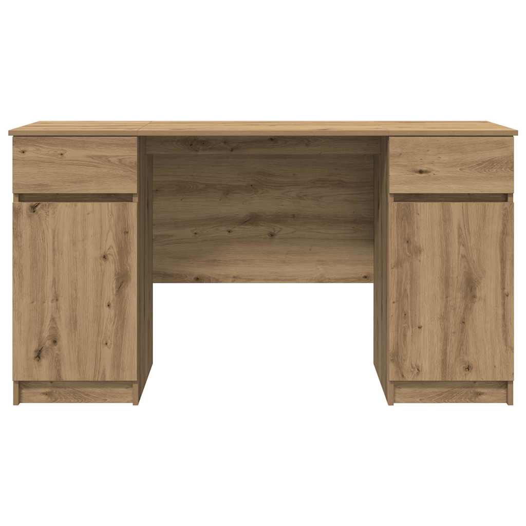 Scrivania rovere artigianale 140 x 49 x 76 cm Legno multistrato