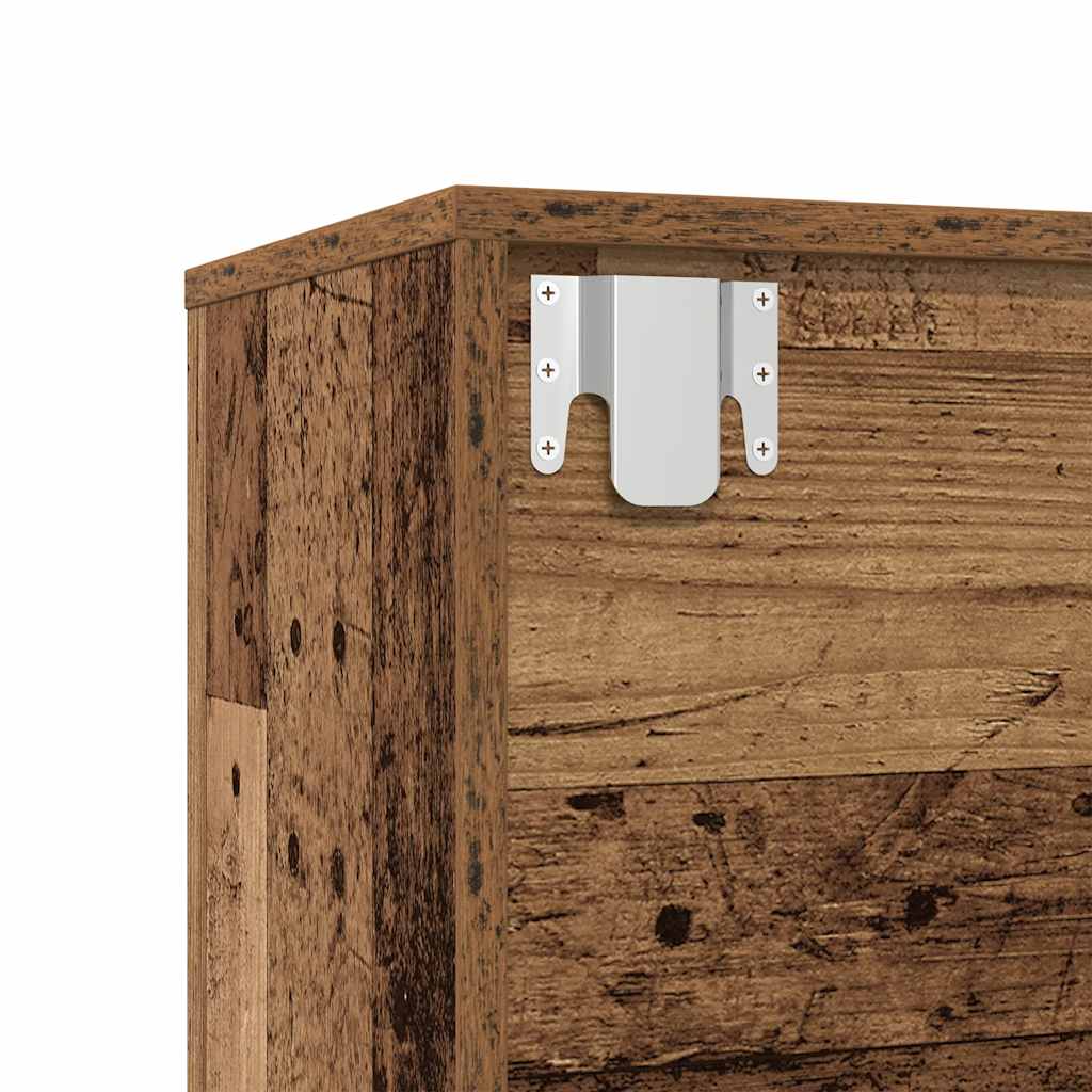 Librerie 3 pz Legno Antico in Legno Multistrato