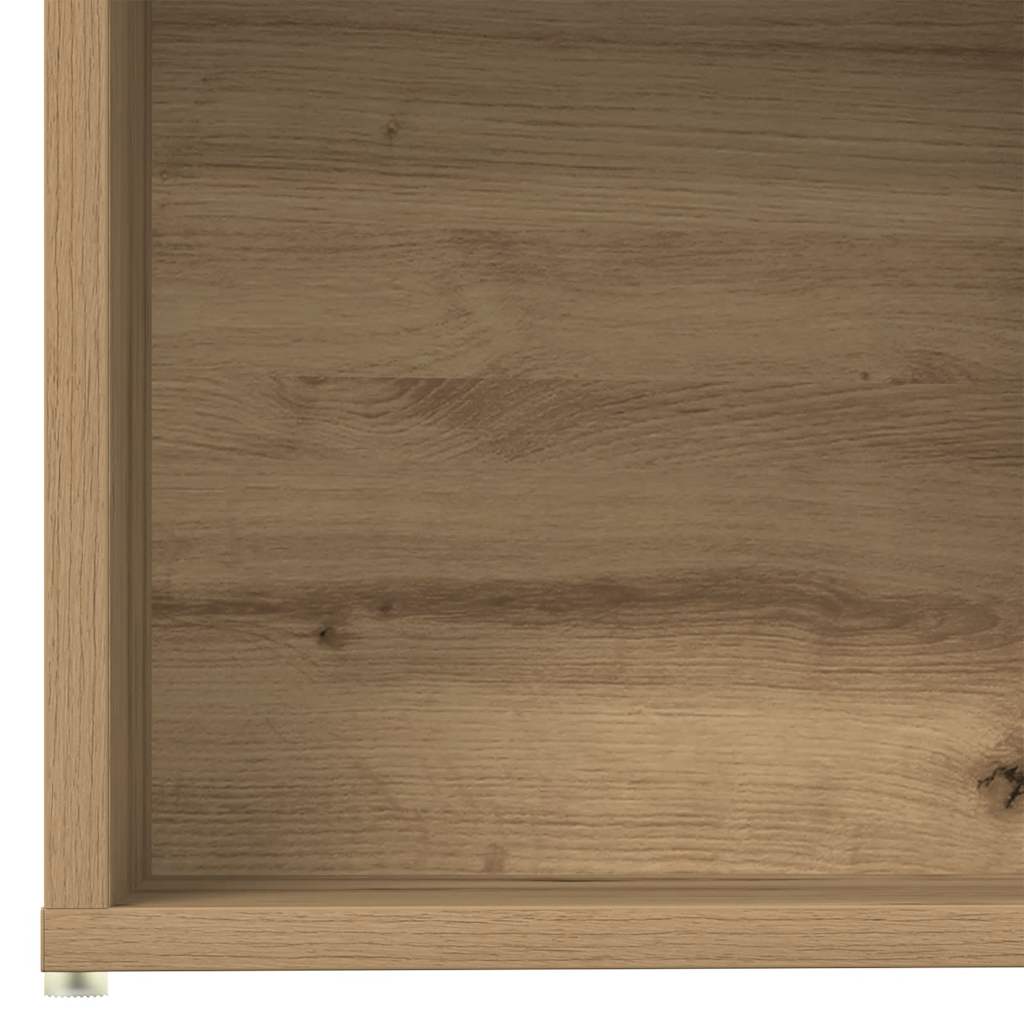 Librerie 3 pz Rovere Artigianale in Legno Multistrato