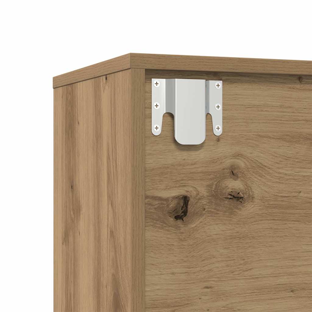 Librerie 3 pz Rovere Artigianale in Legno Multistrato