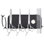 Set Forbici da Toelettatura Cani 7 pz in Acciaio Inossidabile