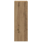 Mobili TV a Parete 4 pz Rovere Artigianale in Legno Multistrato