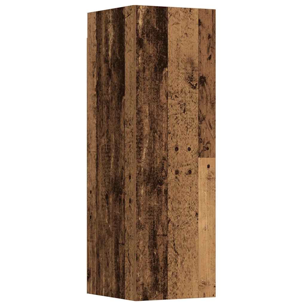 Mobili TV a Parete 3 pz Legno Antico in Legno Multistrato