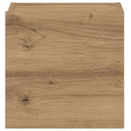 Mobili TV a Parete 3 pz Rovere Artigianale in Legno Multistrato