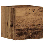 Mobili TV a Parete 5 pz Legno Antico in Legno Multistrato