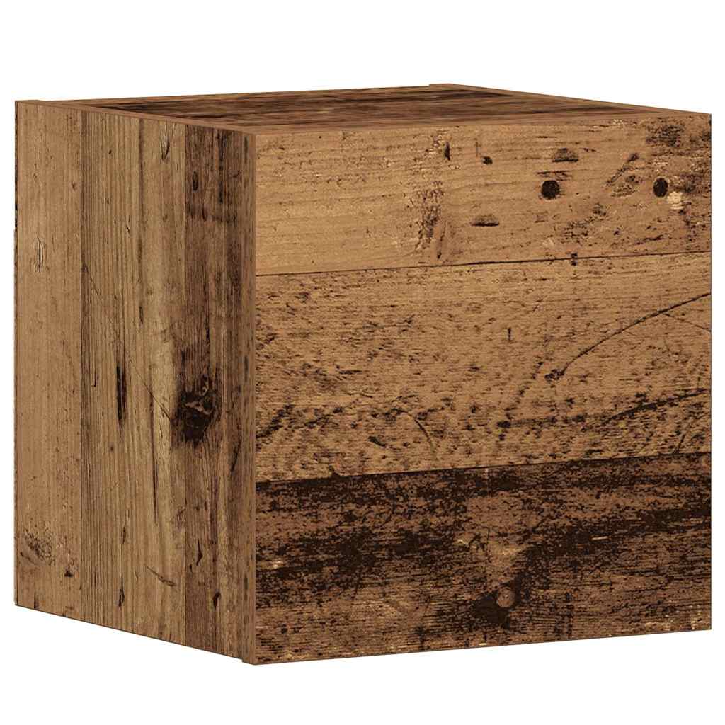 Mobili TV a Parete 5 pz Legno Antico in Legno Multistrato