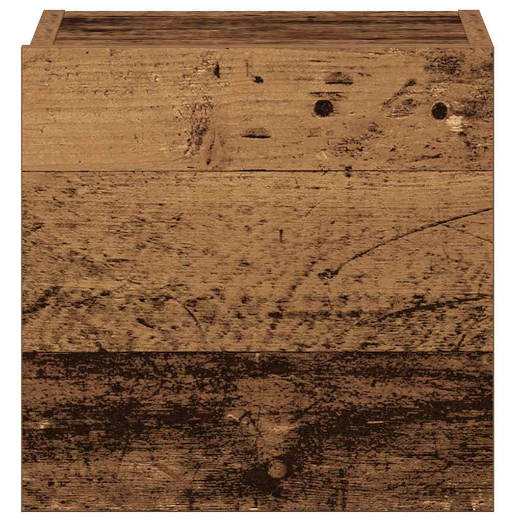 Mobili TV a Parete 5 pz Legno Antico in Legno Multistrato