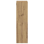 Mobili TV a Parete 3 pz Rovere Artigianale in Legno Multistrato