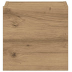 Mobili TV a Parete 3 pz Rovere Artigianale in Legno Multistrato
