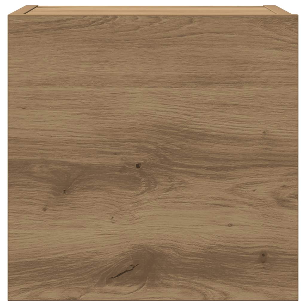 Mobili TV a Parete 6 pz Rovere Artigianale Legno Multistrato