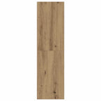 Mobili TV a Parete 3 pz Rovere Artigianale in Legno Multistrato