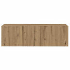 Mobili TV a Parete 3 pz Rovere Artigianale in Legno Multistrato