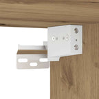 Mobili TV a Parete 3 pz Rovere Artigianale in Legno Multistrato