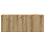 Set Mobile TV 5 pz Montato a Parete Rovere in Legno Multistrato