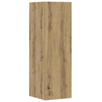 Set Mobile TV 5 pz Montato a Parete Rovere in Legno Multistrato