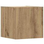 Set Mobile TV 5 pz Montato a Parete Rovere in Legno Multistrato