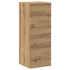 Set Mobile TV 4 pz Montato a Parete Rovere in Legno Multistrato