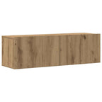 Set Mobile TV 5 pz Montato a Parete Rovere in Legno Multistrato