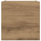 Set Mobile TV 4 pz Montato a Parete Rovere in Legno Multistrato