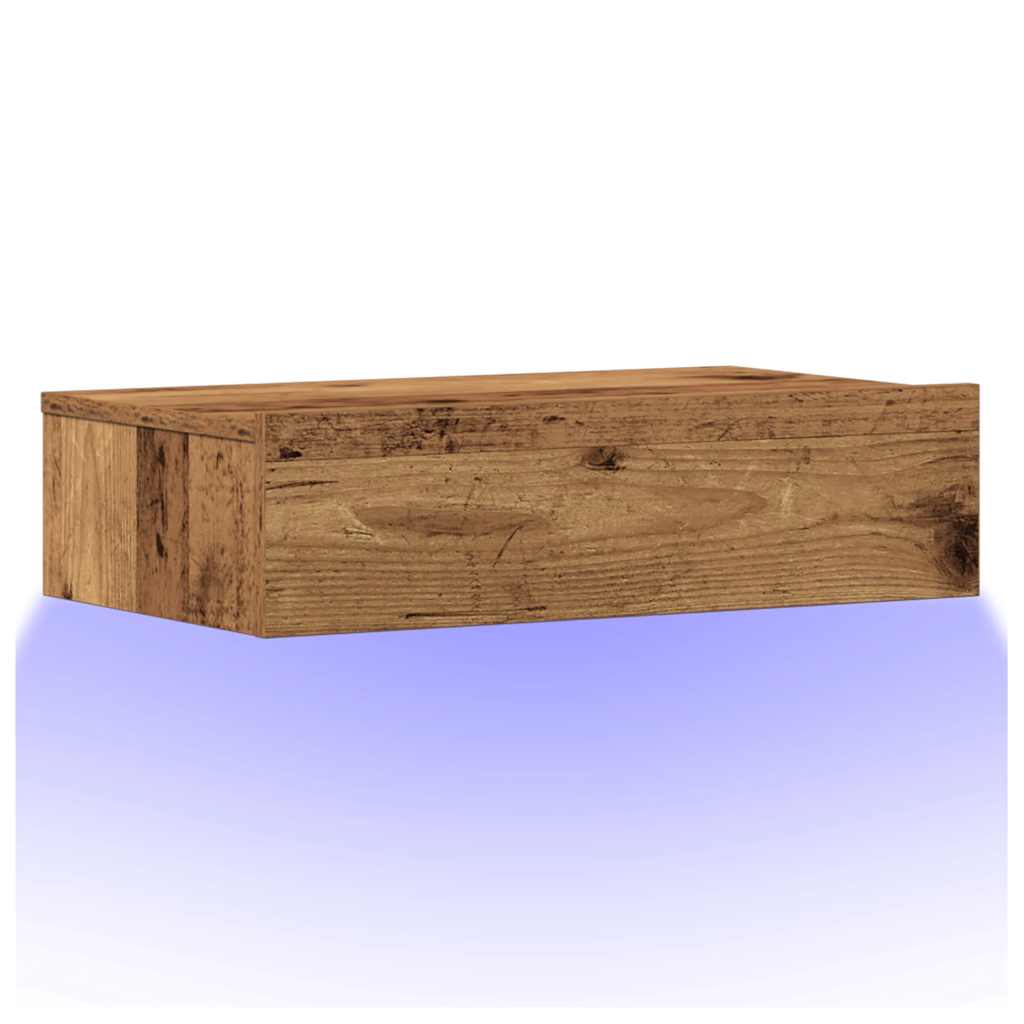Comodino Legno Antico 60x35 cm in Legno Multistrato