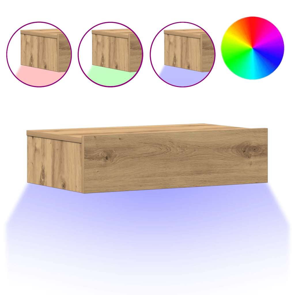 Comodino Rovere Artigianale 60x35 cm in Legno Multistrato