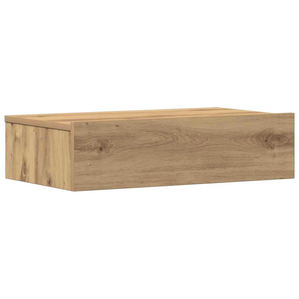 Comodino Rovere Artigianale 60x35 cm in Legno Multistrato