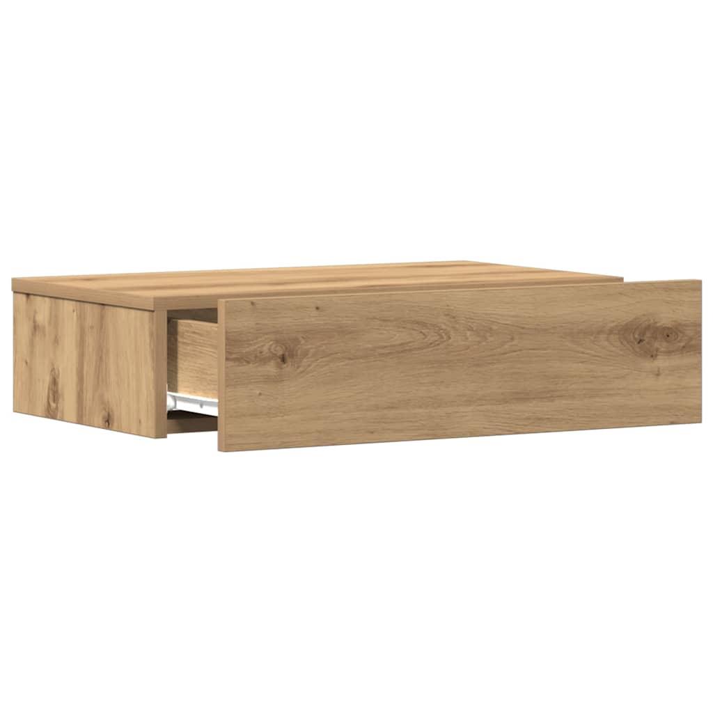 Comodino Rovere Artigianale 60x35 cm in Legno Multistrato