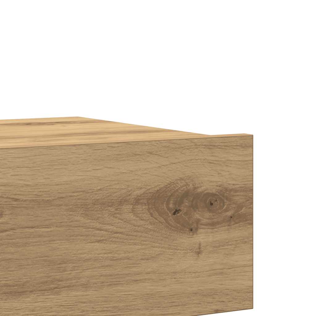 Comodino Rovere Artigianale 60x35 cm in Legno Multistrato