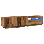 Mobile Porta TV con LED Legno Antico 180x35x40 cm Truciolato