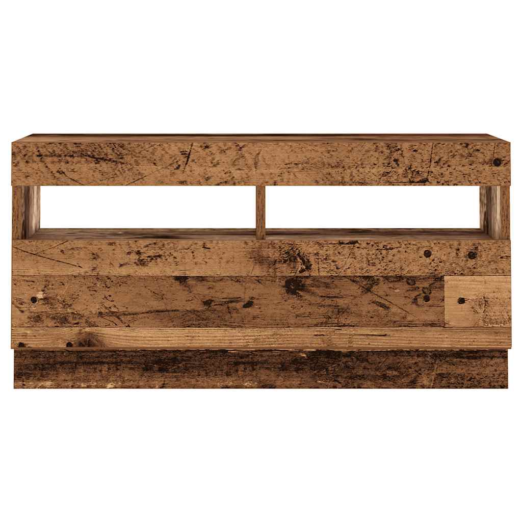 Mobile Porta TV con LED Legno Antico 180x35x40 cm Truciolato