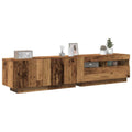 Mobile Porta TV con LED Legno Antico 180x35x40 cm Truciolato