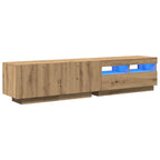 Mobile Porta TV con LED Artigianale 180x35x40 cm Multistrato