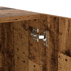 Mobile Porta TV con LED Legno Antico 200x35x40 cm Truciolato