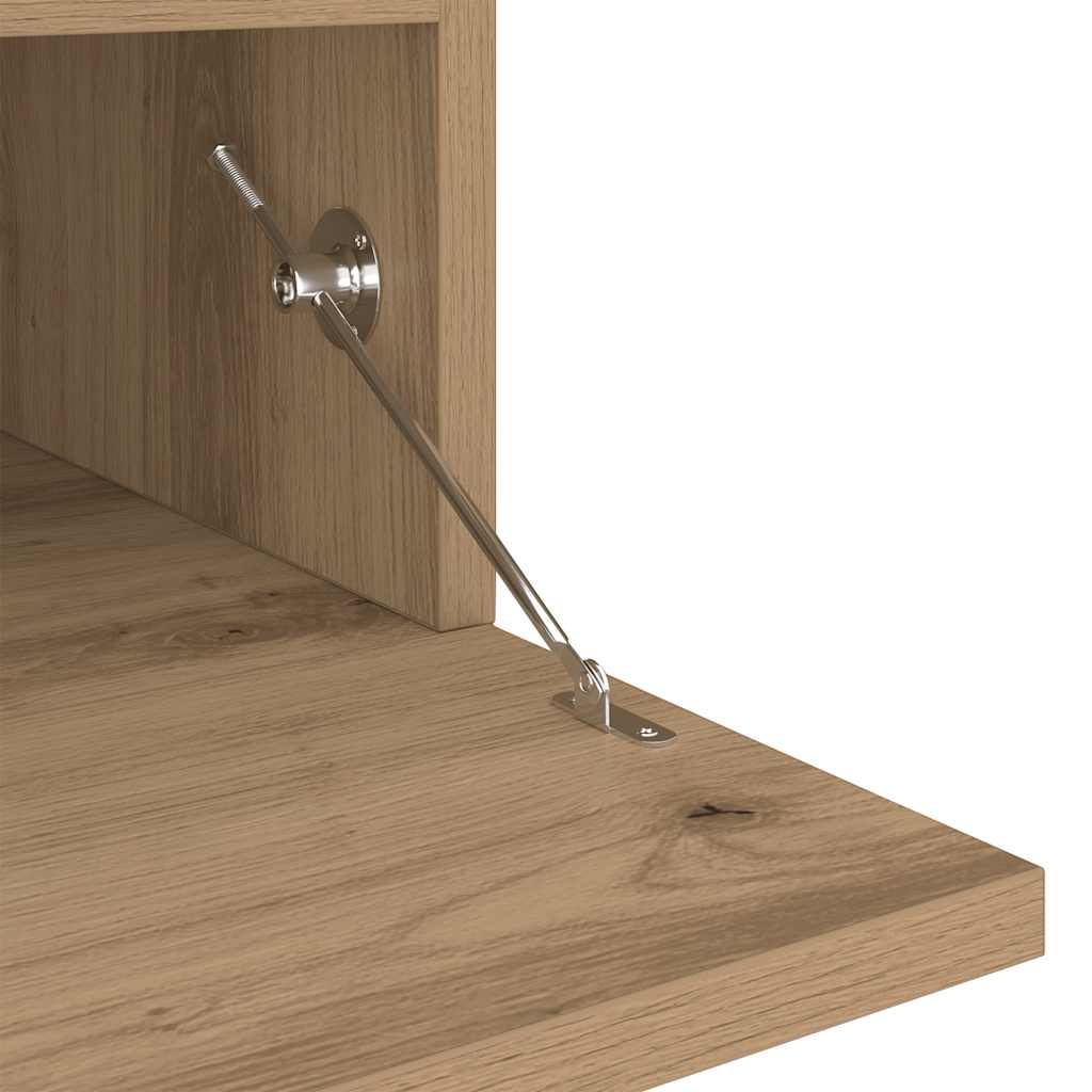 Mobile Porta TV con LED Artigianale 200x35x40 cm Multistrato