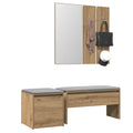 Set di Mobili da Corridoio Rovere Artigianale Legno Multistrato