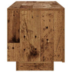 Comodino Legno Antico 100x35x40 cm in Legno Multistrato