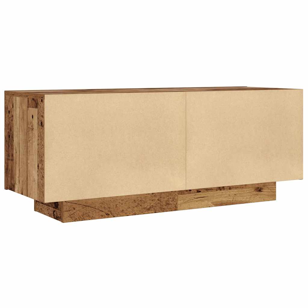 Comodino Legno Antico 100x35x40 cm in Legno Multistrato