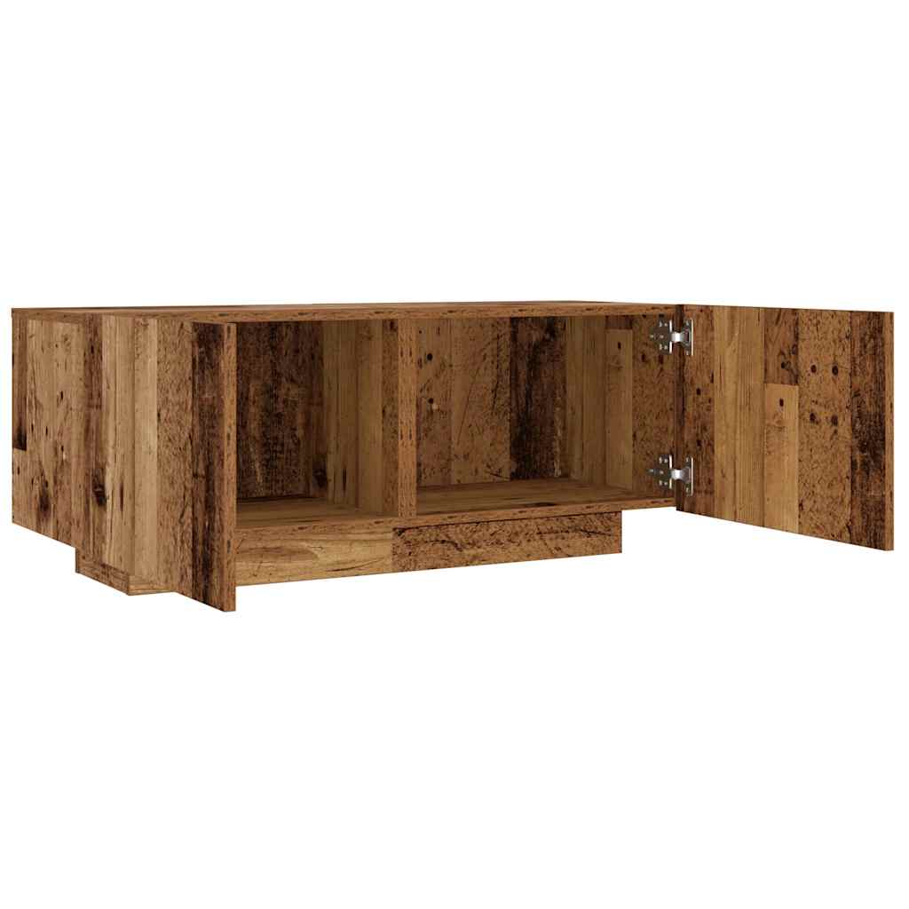 Comodino Legno Antico 100x35x40 cm in Legno Multistrato