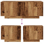 Comodino Legno Antico 100x35x40 cm in Legno Multistrato