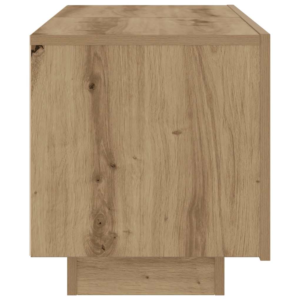 Comodino Rovere Artigianale 100x35x40 cm in Legno Multistrato