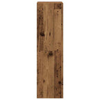 Set Mobile TV 3 pz Montato a Parete Legno Antico in Truciolato