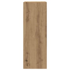 Set Mobile TV 5 pz Montato a Parete Rovere in Legno Multistrato